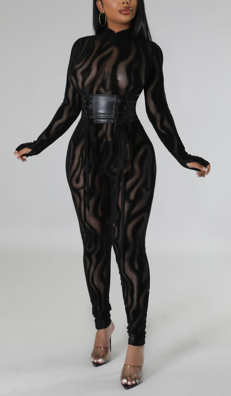 Sassy See Through Jumpsuit - SASHAY COUTURE BOUTIQUE Jumpsuits & Rompers