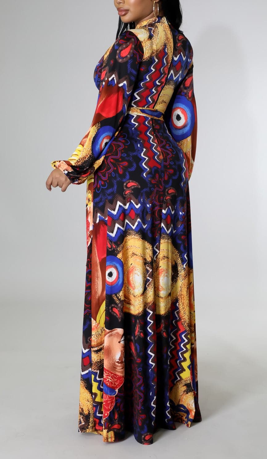 Afrocentric Printed Maxi - SASHAY COUTURE BOUTIQUE Dresses