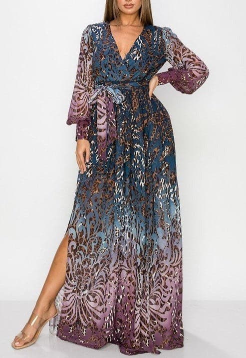 Multi Color Maxi Dress - SASHAY COUTURE BOUTIQUE Dresses