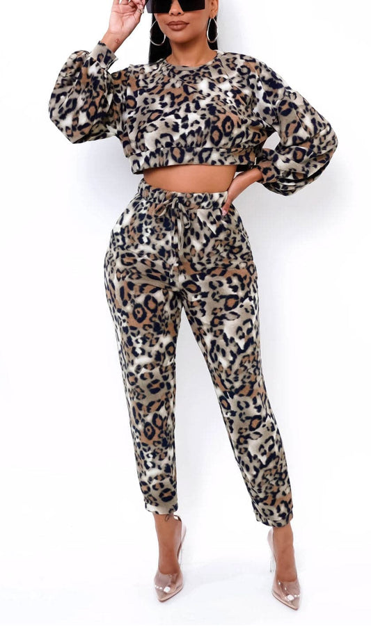 Two Piece Cheetah Multi - SASHAY COUTURE BOUTIQUE Outfit Sets