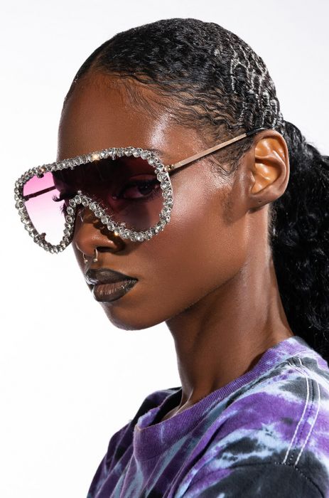 Malibu Rhinestone Sunnies - SASHAY COUTURE BOUTIQUE